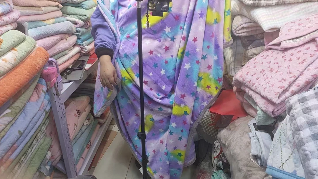 彩色星星加厚毛毯