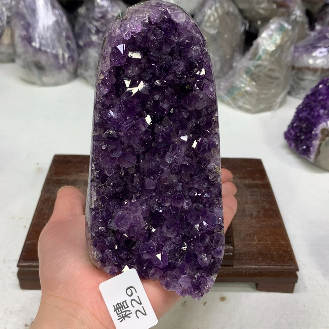 紫晶摆件未镶嵌水晶