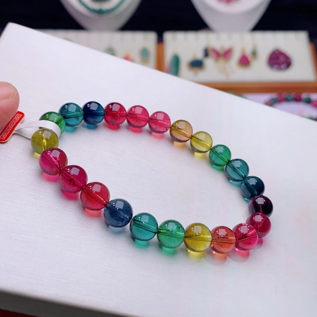 未镶嵌手链碧玺手链d