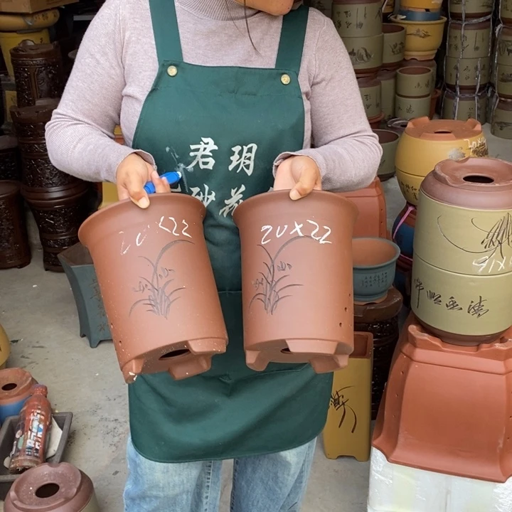 紫砂花盆紫砂花盆