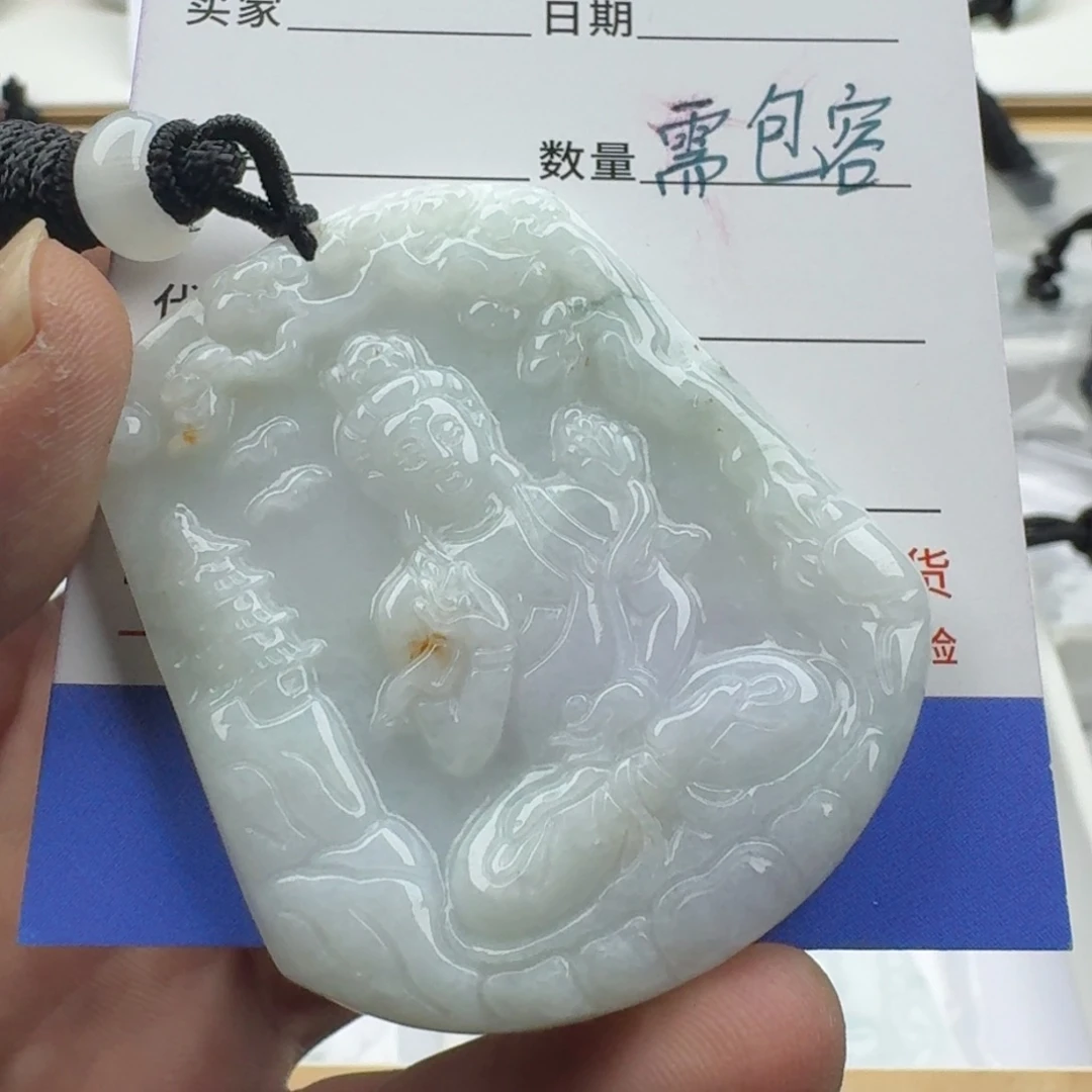 翡翠未镶嵌颈饰天然缅甸A货翡翠