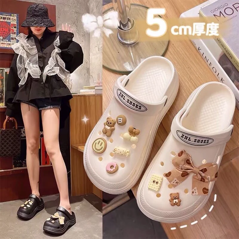 洞洞鞋女外穿可爱奶烙洞包头外穿防滑耐磨柔软情侣沙滩凉拖鞋女