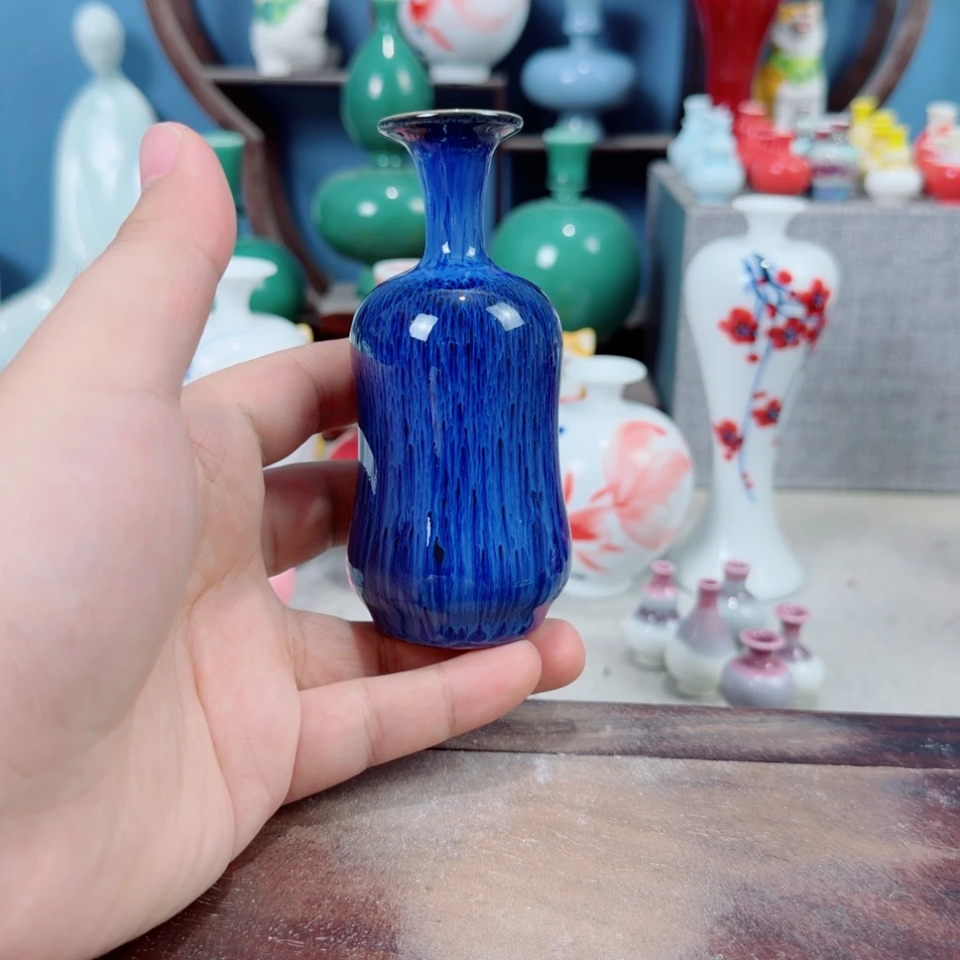 陶瓷手工小花器摆件