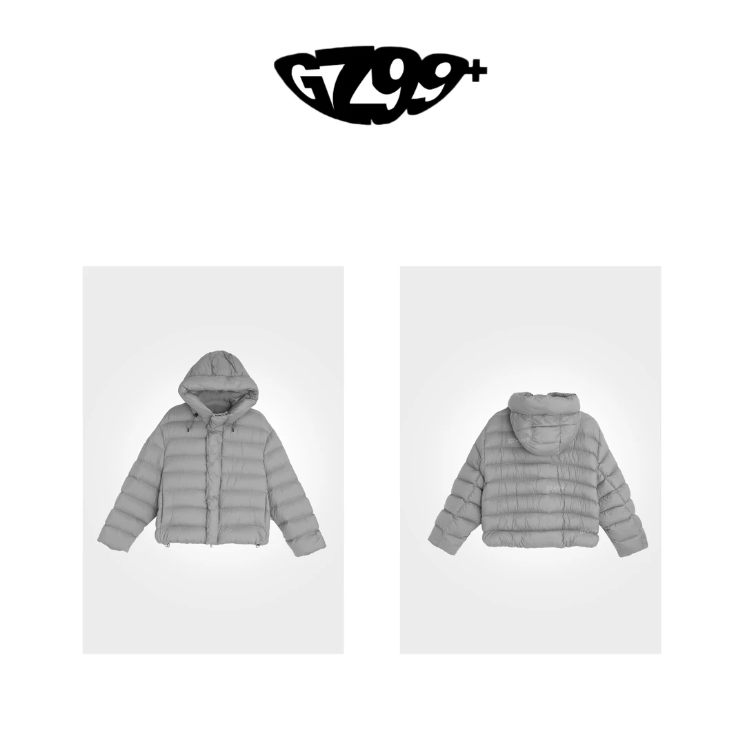 九儿 【星夜玫瑰】 冬季新款时尚连帽抽绳90白鸭绒羽绒外套-T9940