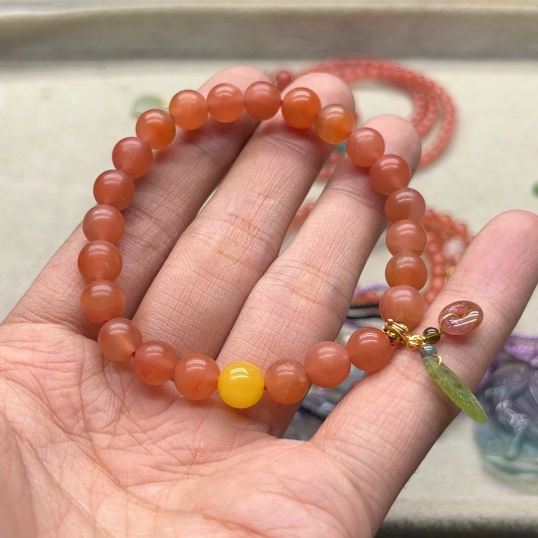 南红玛瑙手链未镶嵌ﻩ**菜