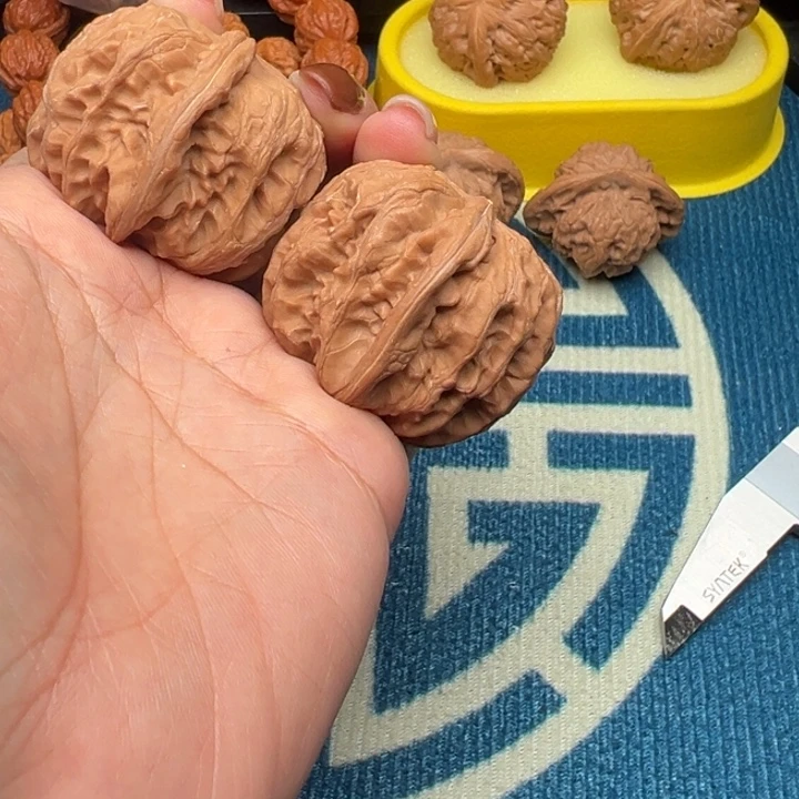 吊坠桃核文玩核桃方块