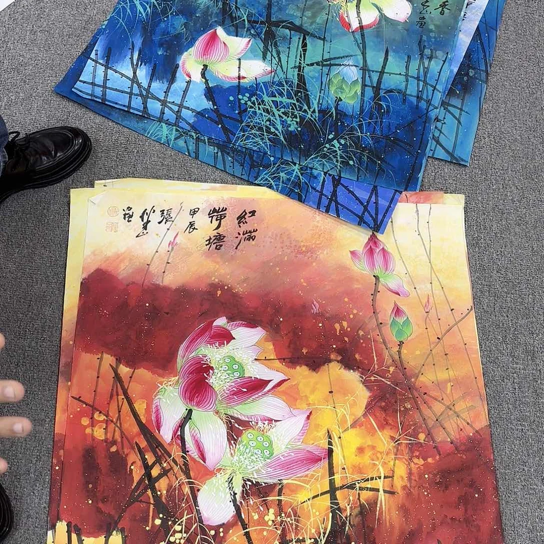 国画国画作品多次