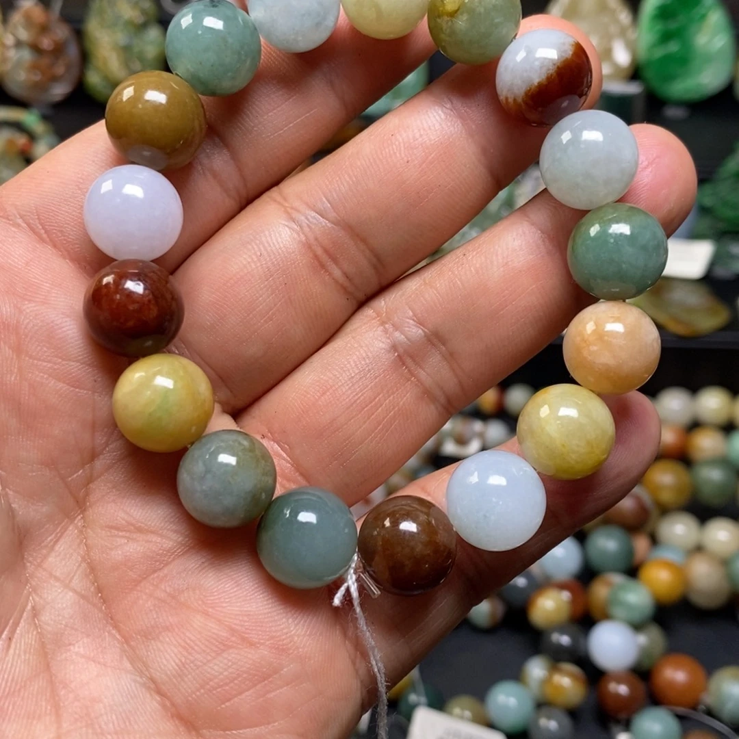 翡翠未镶嵌手串多宝