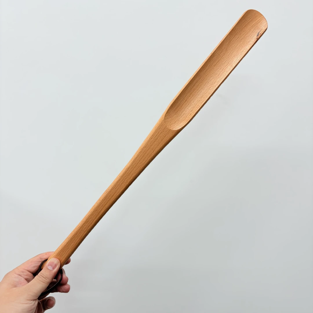 56799 日单实木榉木鞋拔子提鞋器，长48cm，老人孕妇不弯腰