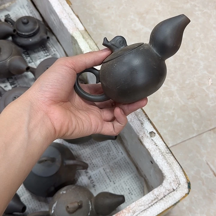 茶壶紫砂一**狗坭兴陶柴烧