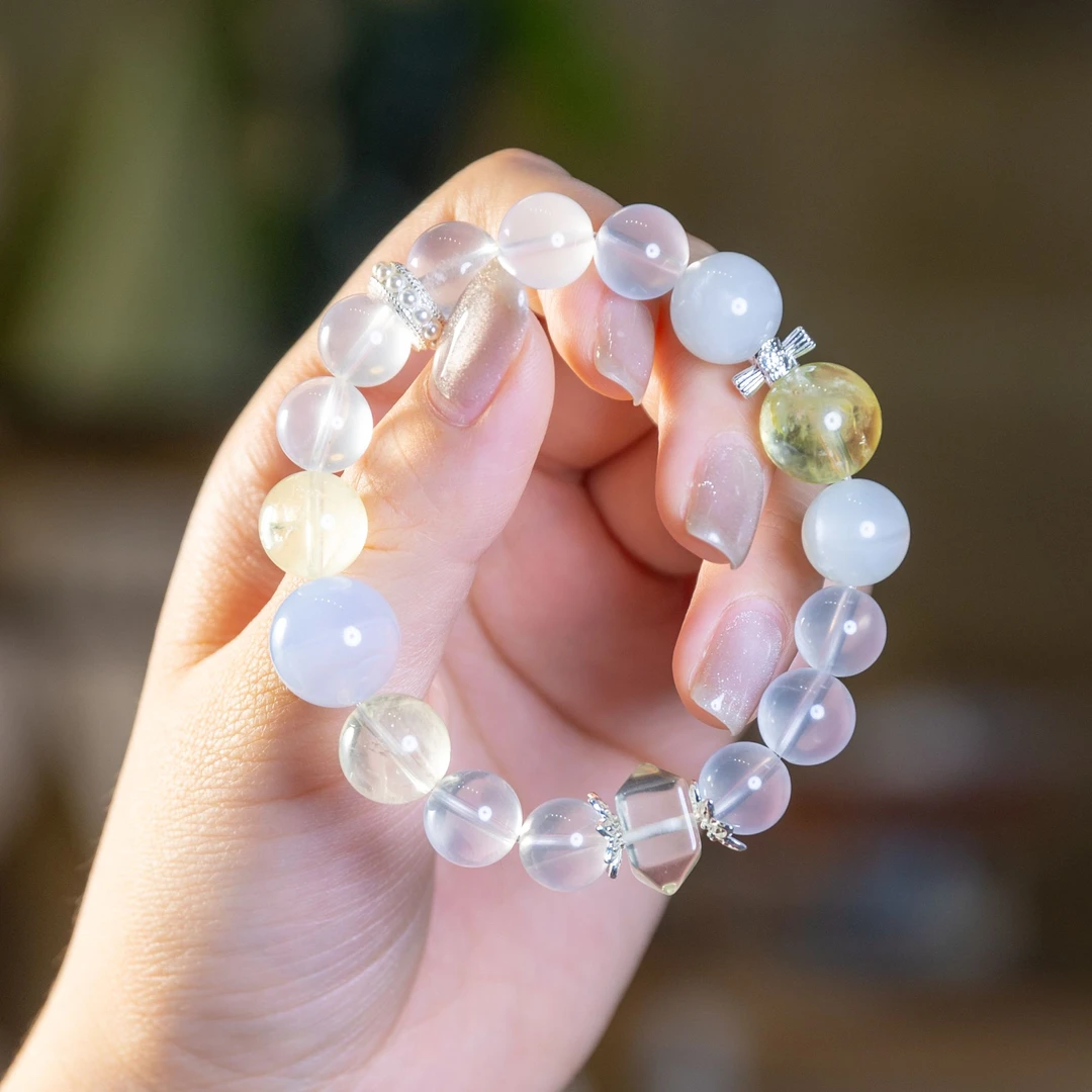 【双鱼座】原创设计·十二星座天然水晶手串（多样性发货）