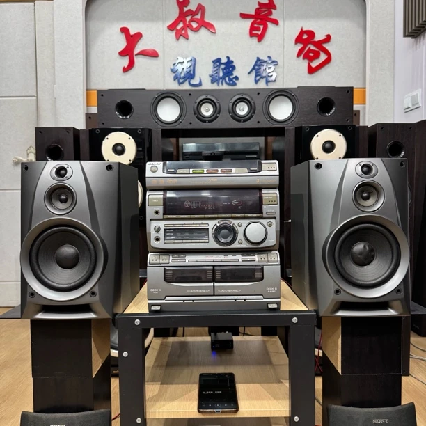 8新 Sony/索尼 经典V700组合音响3件套，功能全好，运费自理
