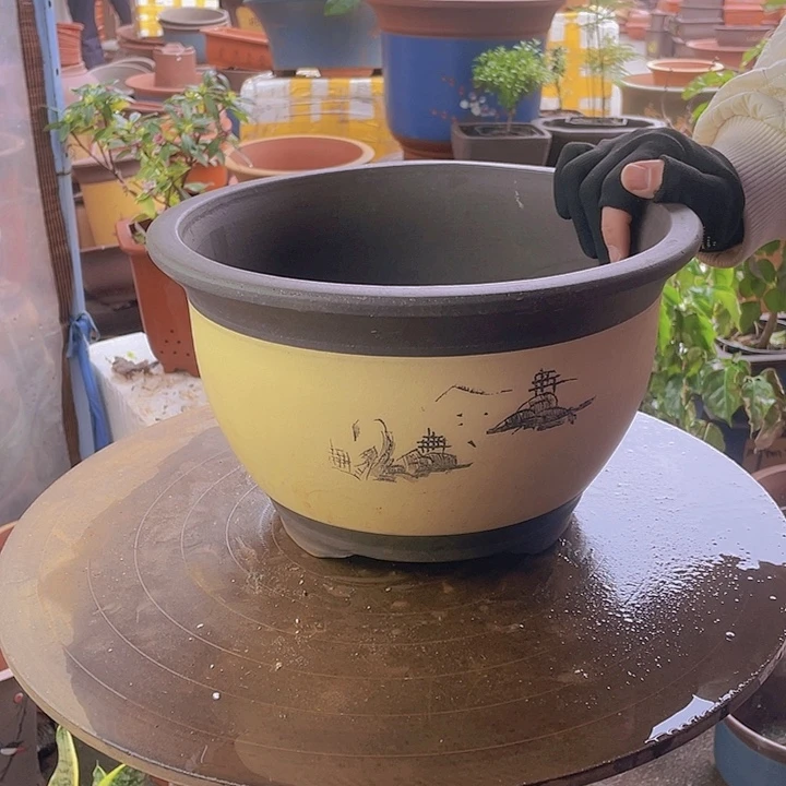 宜兴紫砂花盆003