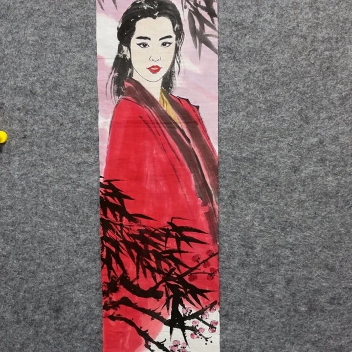 竖款大鱼书画艺术作品