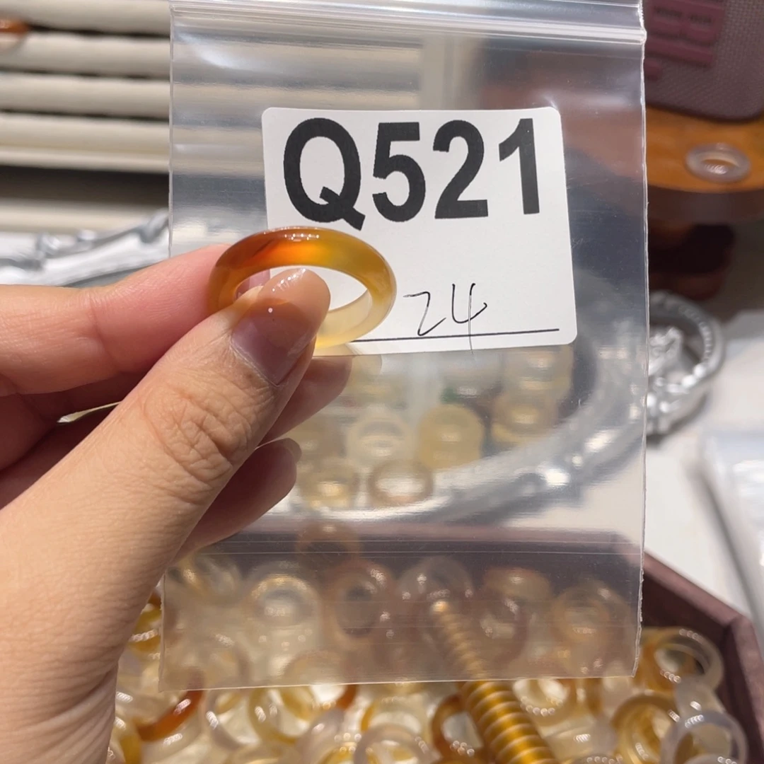 玛瑙/玉髓未镶嵌戒指521