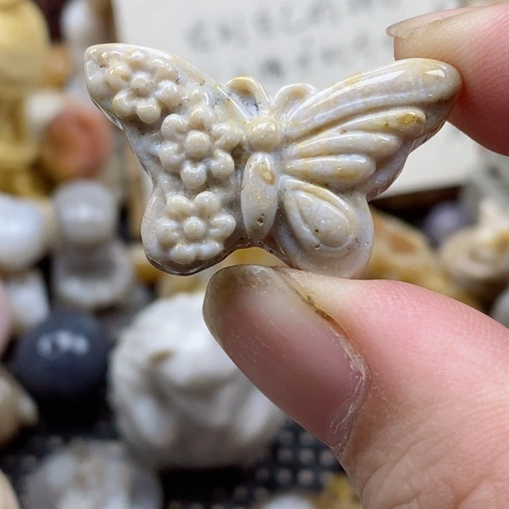 颈饰未镶嵌硅化珊瑚（珊瑚玉）有瑕 小