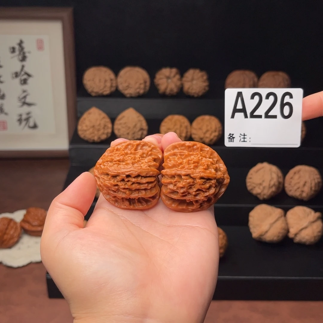 吊坠文玩核桃清*野三角白