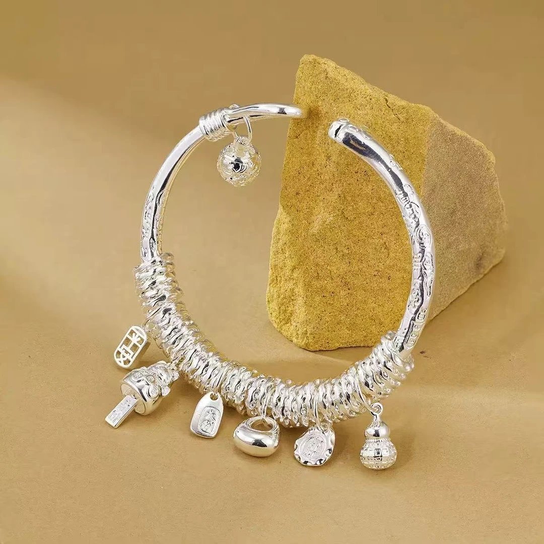 【清仓专属】猫爪吉言平安锁铃铛摆件手镯摆件A36