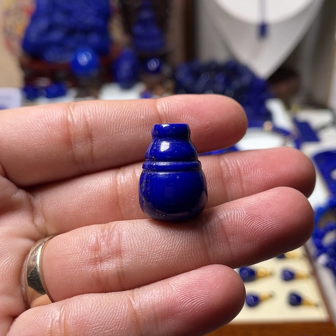 住***球青金石未镶嵌16mm奶嘴三通