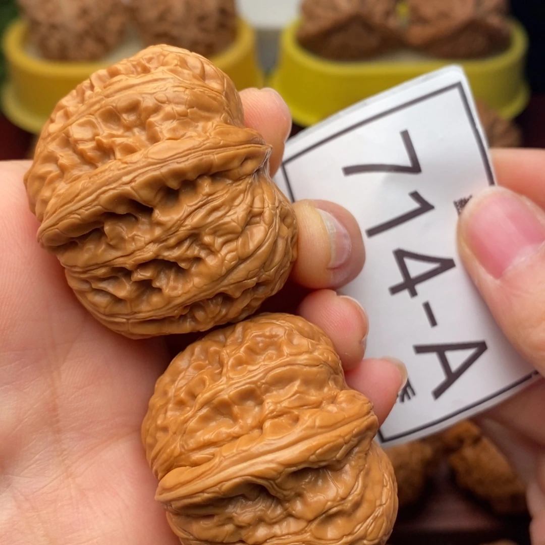 文玩核桃把件元宝40……