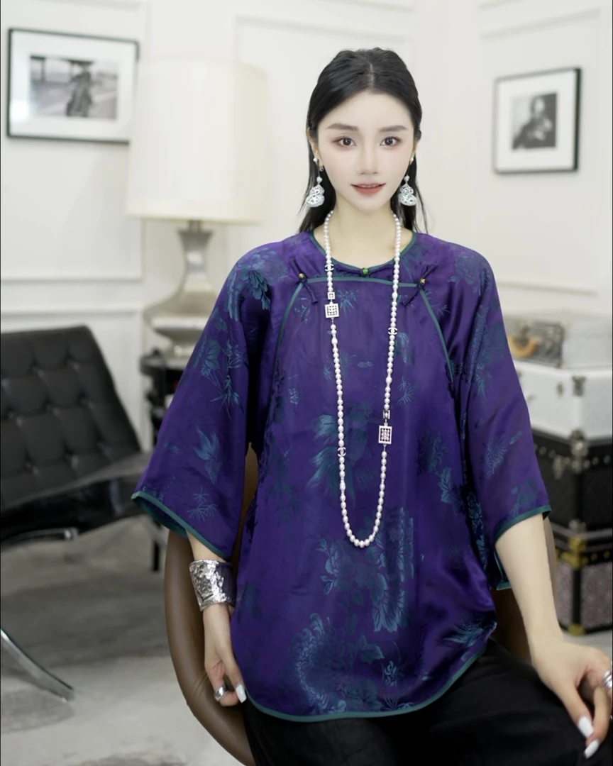 Betty Bairn【珍藏版. 老缎系列】25姆米桑蚕丝上衣25B-BW10806