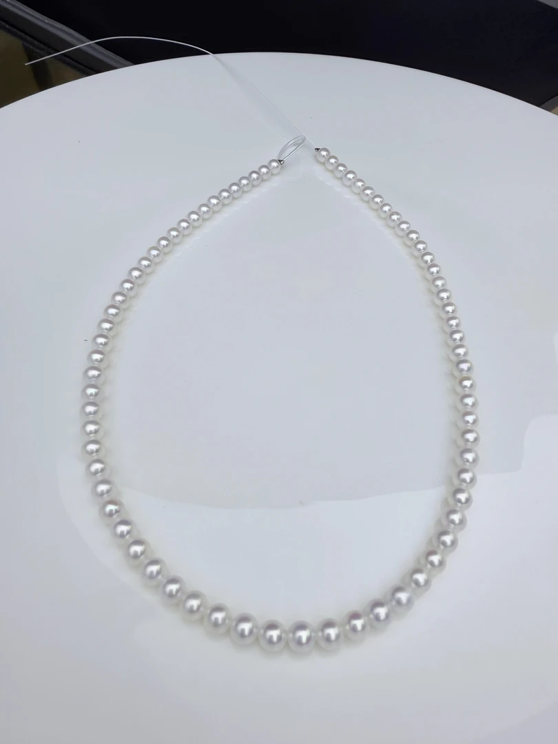 【小仙女】吉尔德五星 欧若拉 天然淡水珍珠 5-6mm白色项链