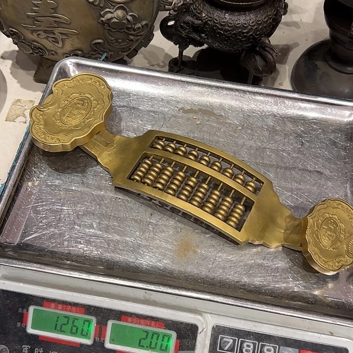 磕*虫微瑕疵黄铜摆件工艺品