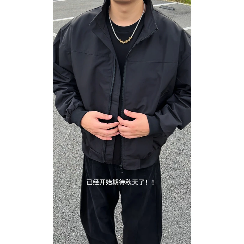 cleanfit短款工装外套男款硬汉穿搭三防美式飞行夹克立领冲锋衣潮