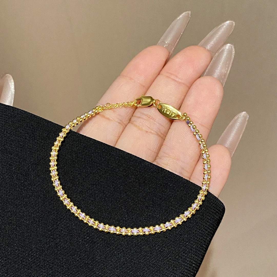 925银布艺手链 简约大气时尚高级感轻奢布艺手链A3013