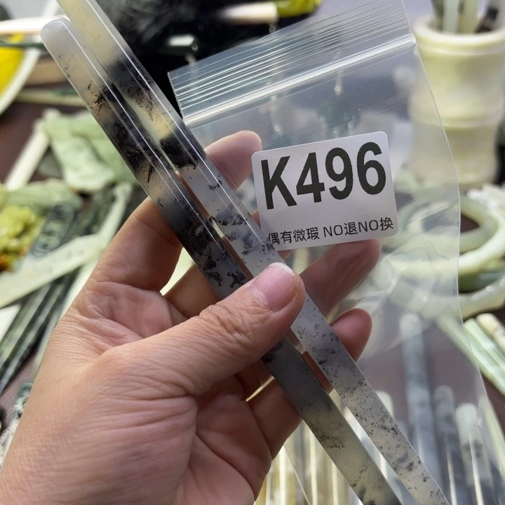 蛇纹石玉发饰合金小*?