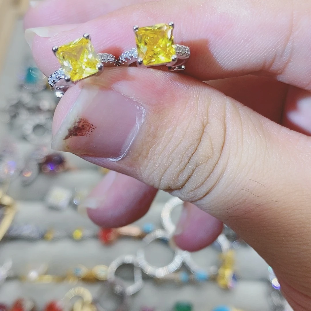 【闪购商品】水晶戒指银S925镶嵌