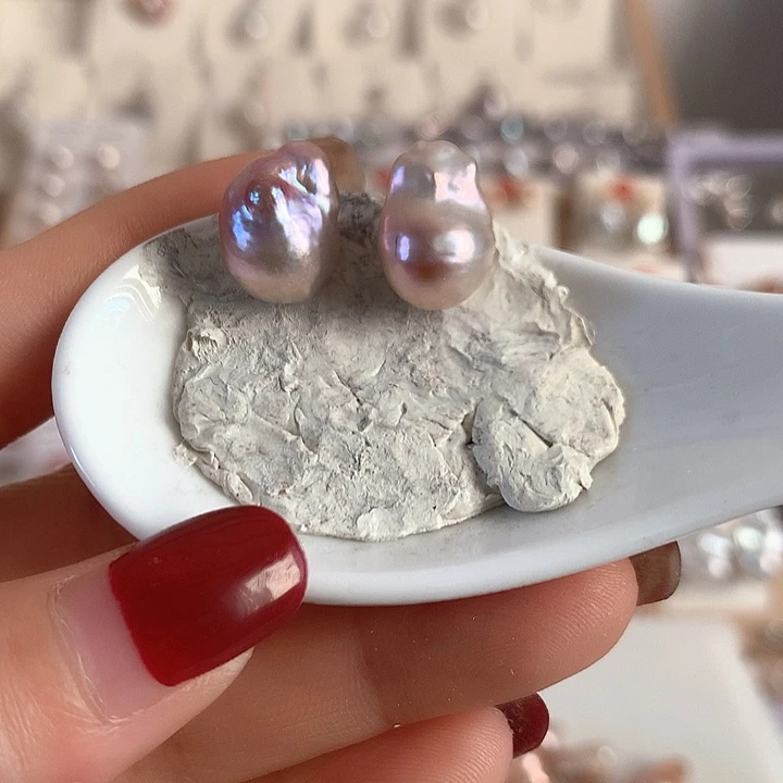 淡水珍珠银S925镶嵌颈饰阿*呀