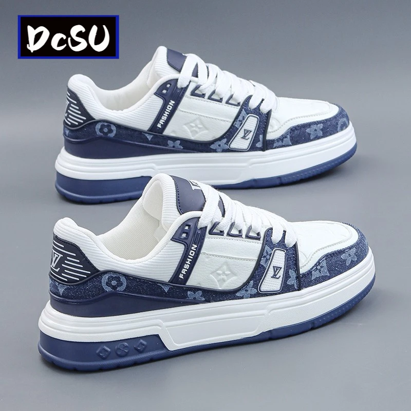 【香港DcSU&Shoes官方正品】真皮情侣休闲鞋轻奢高级感百搭轻便板鞋