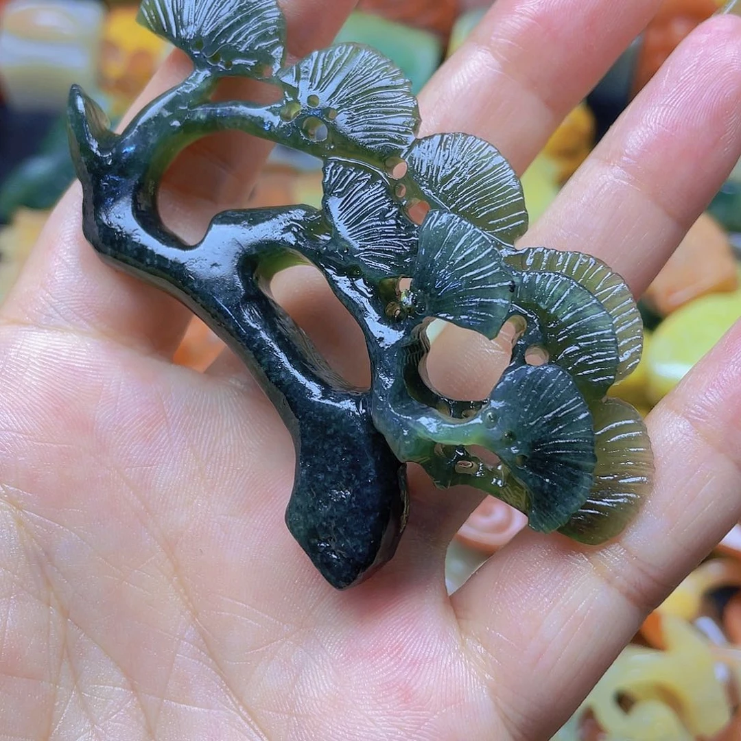 青田石印石竹*纯手工