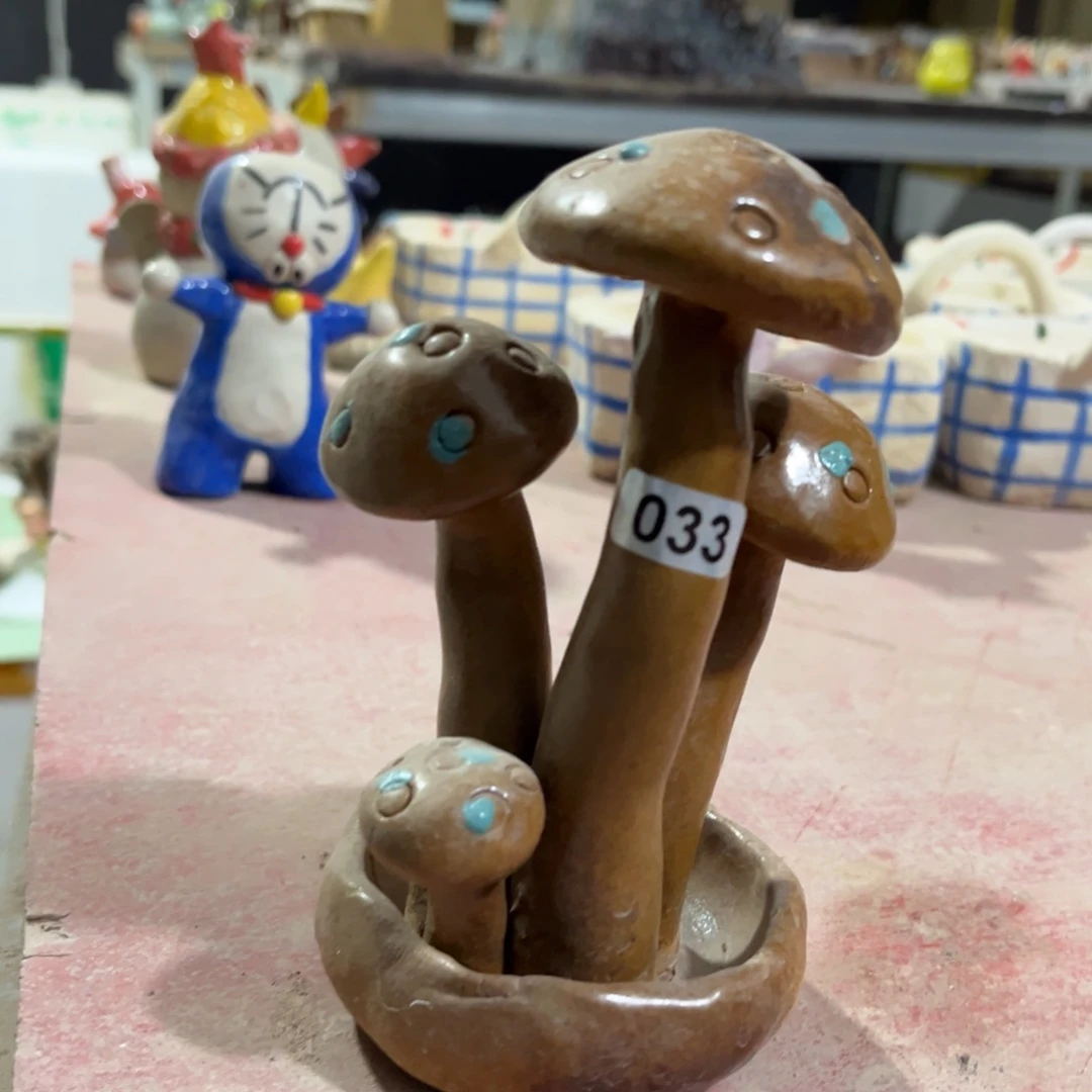 摆件纯手工抽象陶瓷摆件微瑕033