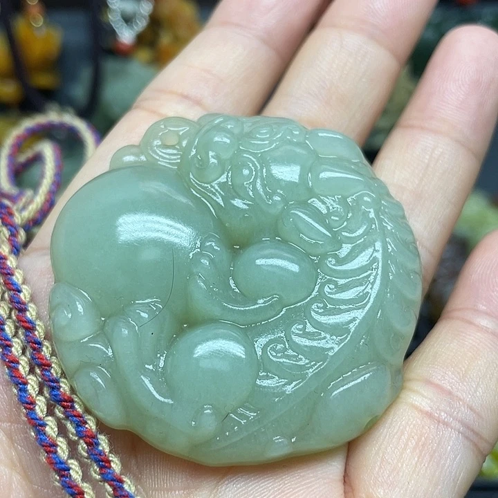 未镶嵌岫玉吊坠吊坠