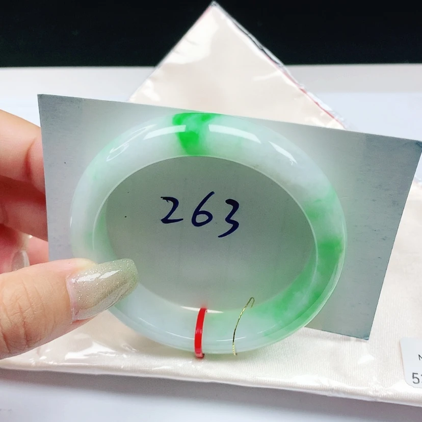 【闪购商品】翡翠手镯未镶嵌 正圈53+