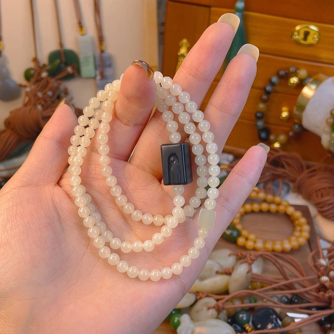 和田玉未镶嵌手链