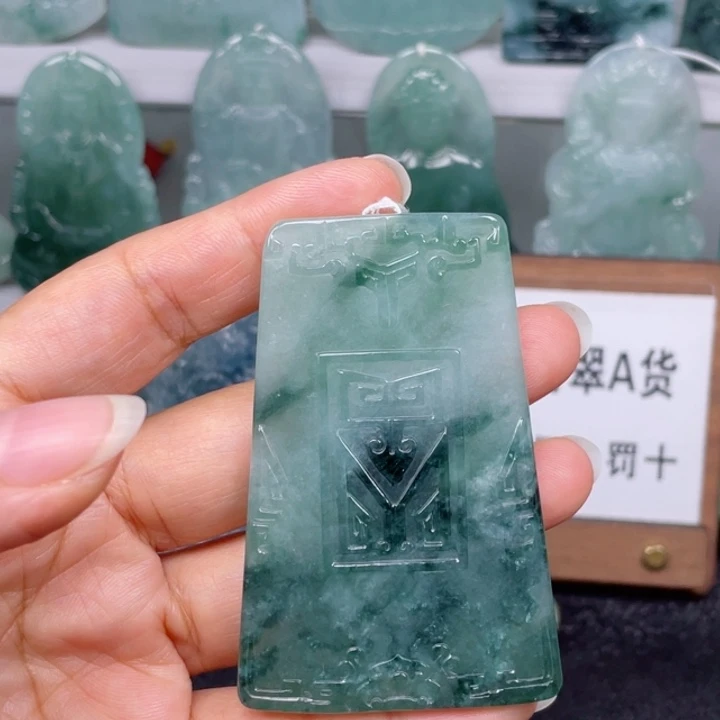 颈饰未镶嵌翡翠仿古无事牌