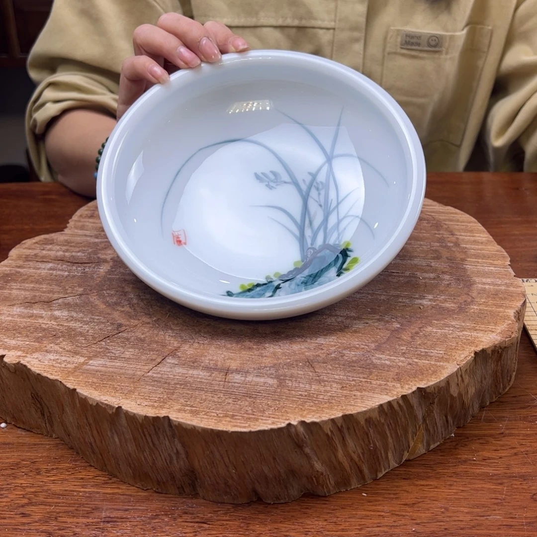 瓷片景德镇陶瓷手工手绘制作