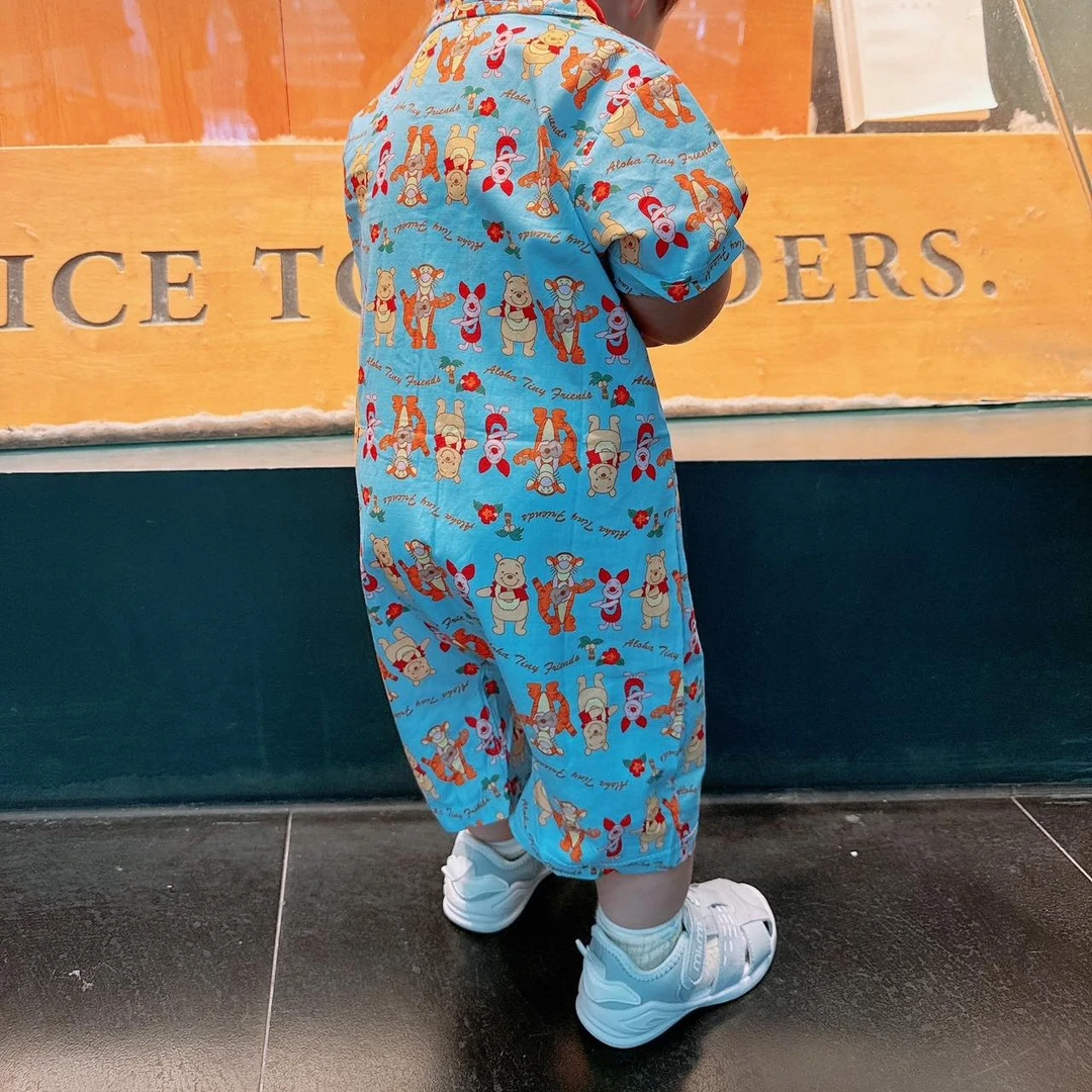 （衬衫爬服）暖暖kids衬衫爬服短爬