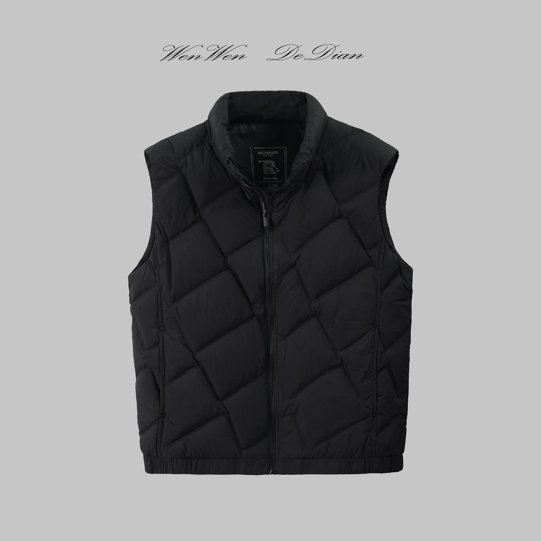 【新国标90绒】定制面料秋冬加厚羽绒男士高定时尚百搭休闲马甲5505