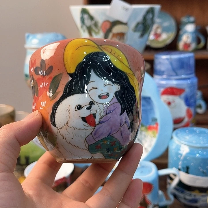 陶景德镇釉下手绘陶瓷