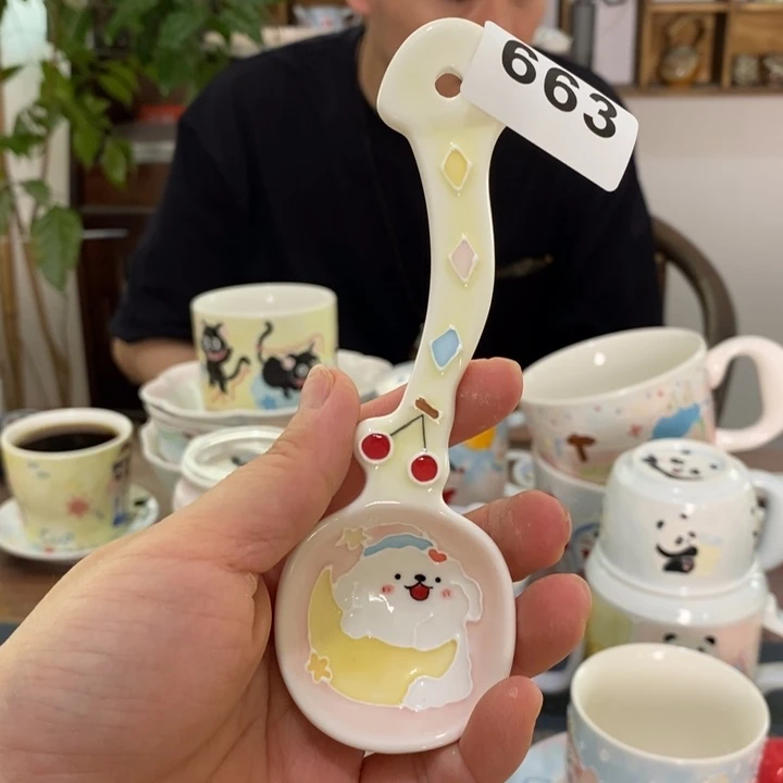 瓷片景德镇釉下彩手绘