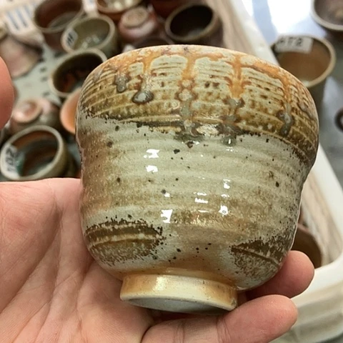 柴烧宝瓶杯子大放漏