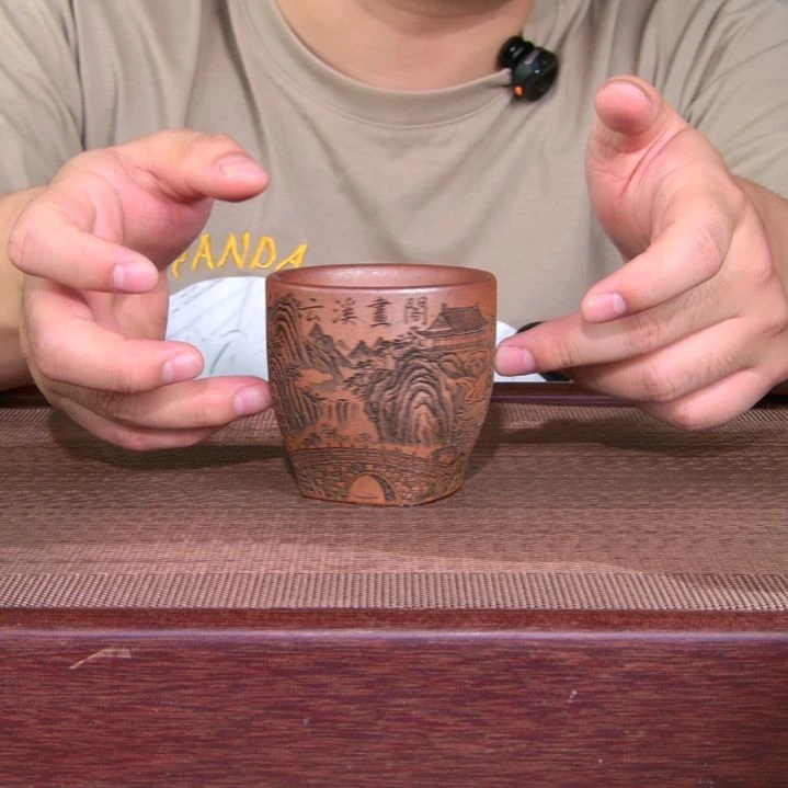 茶杯紫砂高货放漏