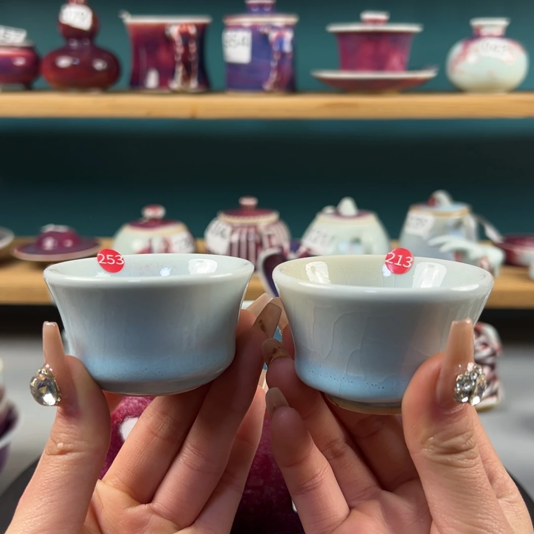 瓷片微瑕主人杯纯手工