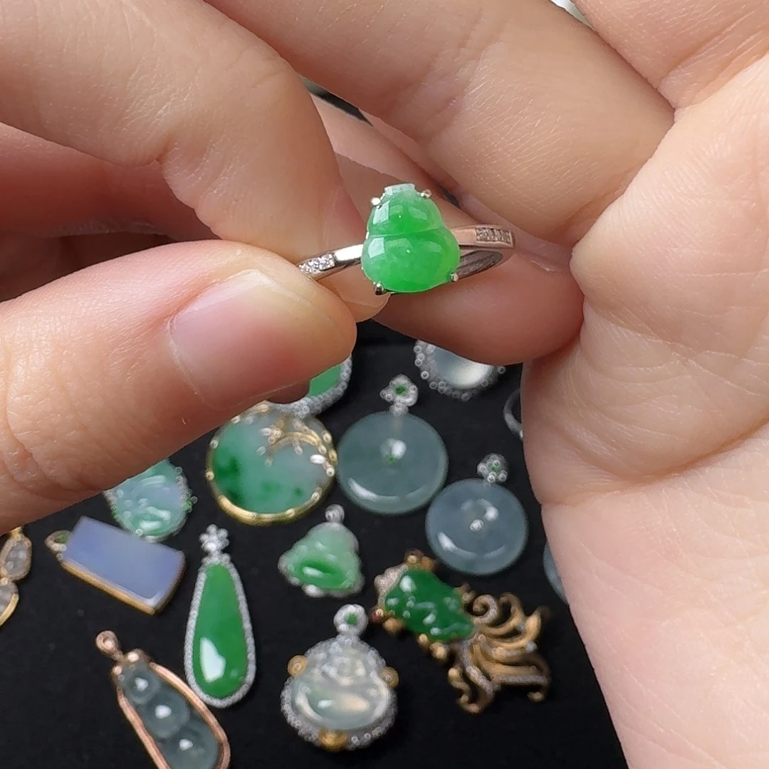 翡翠银S925镶嵌手链