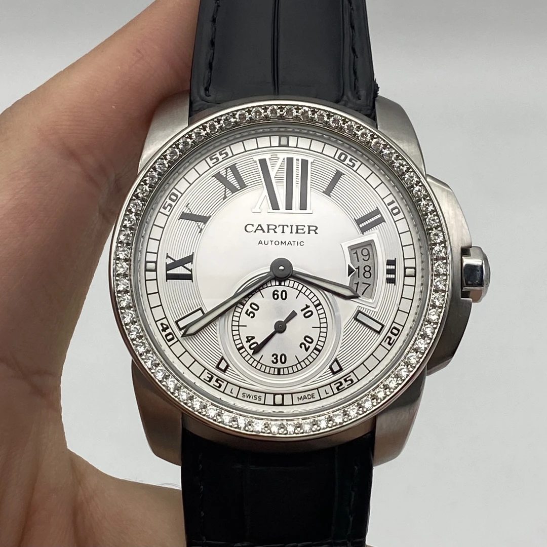 95新 Cartier/卡地亚 卡地亚 卡列博系列 表径42mm 后镶钻