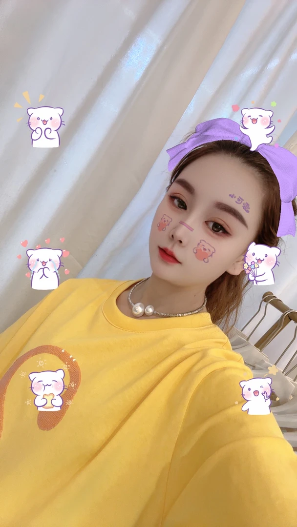 T恤重重工亮片休闲夏季宽松网红情侣套头百搭圆领